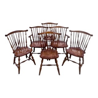 Pennsylvania House Cherry Windsor Dining Chairs - Set of 6 For Sale