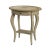 Beige Jeanette Oval Wood Side Table, Beige For Sale - Image 8 of 8