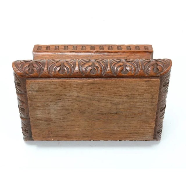 19th Century Dutch Oak Decorative Box For Sale - Image 10 of 12