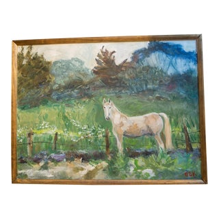 Grace B. Keogh Painting "Horse in Field" For Sale