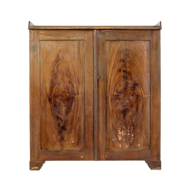 Swedish Rustic Painted Pine Cupboard, 1800s For Sale - Image 11 of 11