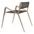 Art Deco "Tmlss" Chair, With Bronze and Tailor Made Woven Leather For Sale - Image 3 of 8