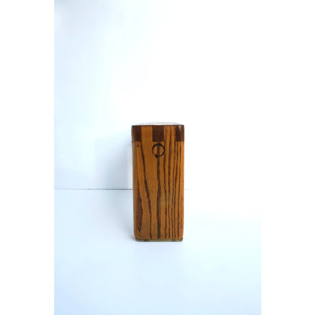 Oak Stand, Small, Cocktail, Plant, Circa Late-20th Century For Sale - Image 11 of 12