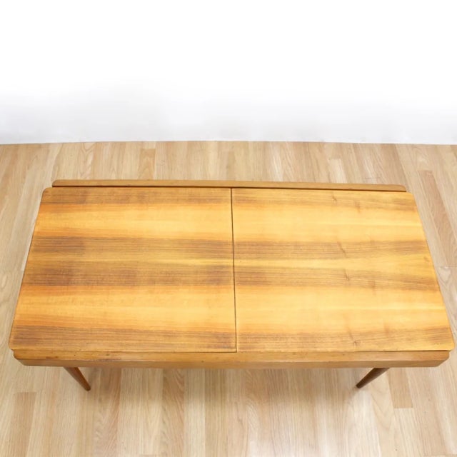 Coffee Mid Century Danish Extending Coffee Table For Sale - Image 8 of 11