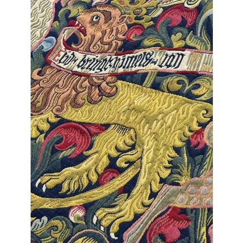 French Jacquard Tapestry with Medieval Motif in the style of Aubusson, 1970s For Sale - Image 13 of 18