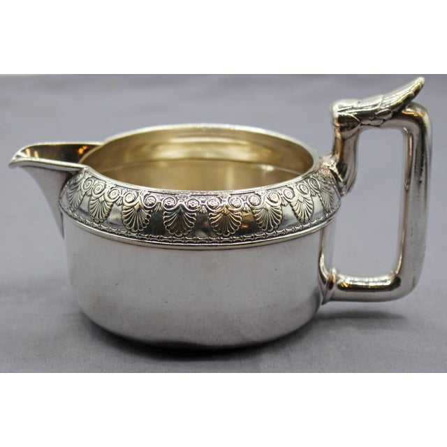 Traditional C. 1870s Gorham Silver Soldered 5-Piece Tea & Coffee Service For Sale - Image 3 of 14
