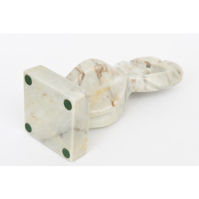 Vintage Cubist Abstract Variegated Marble Sculpture For Sale - Image 12 of 12