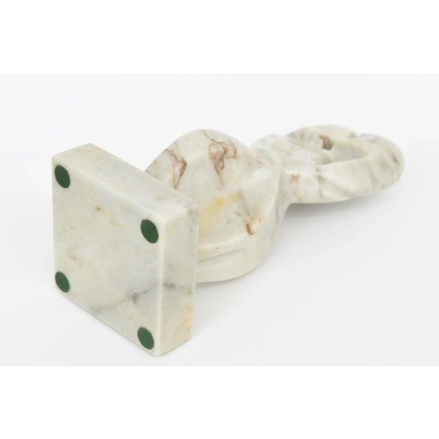 Vintage Cubist Abstract Variegated Marble Sculpture 1970's For Sale - Image 12 of 12