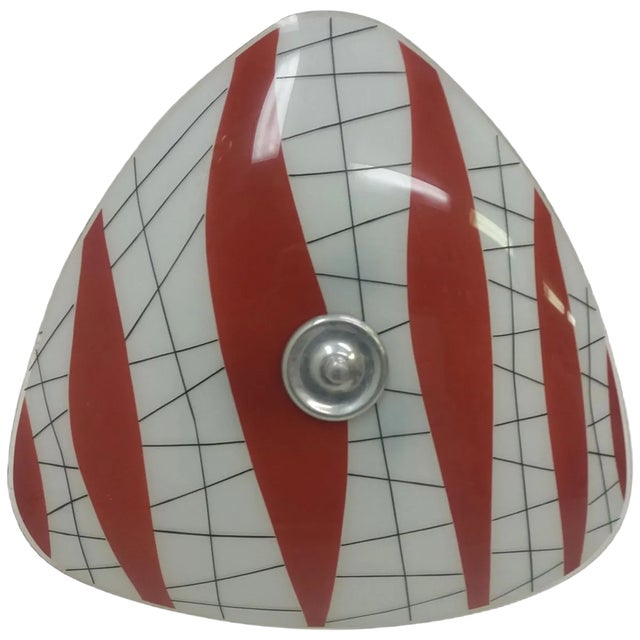 Mid-Century Glass Pendant from Napako, 1960s For Sale