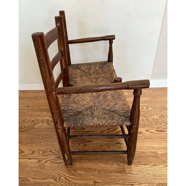 This gorgeous Early American wagon seat, circa late 1800's, would add loads of character to any space. In great condition...