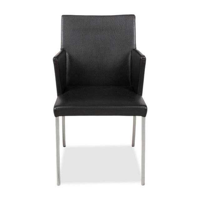 Jason Chair in Leather Black from Walter Knoll / Wilhelm Knoll For Sale - Image 14 of 15