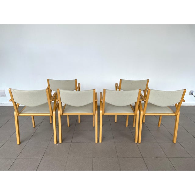 1980s Vintage Dining Chairs, 1980s - Set of 6 For Sale - Image 5 of 10