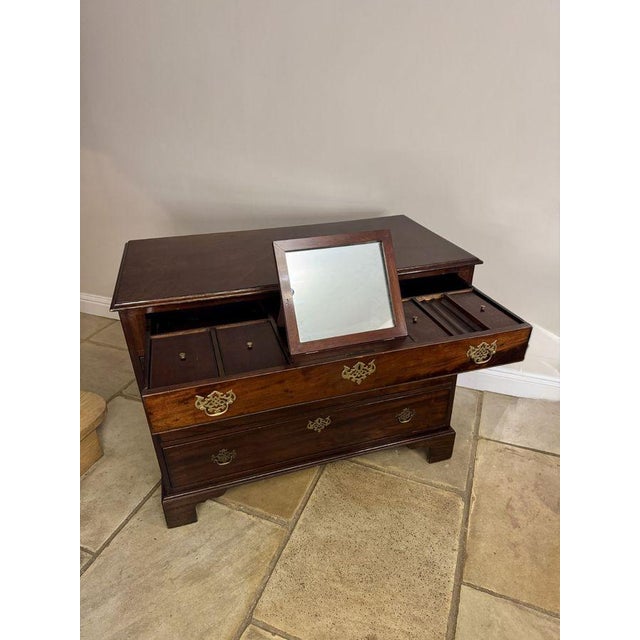 Early 19th Century Antique George III Mahogany Gentlemans Chest, 1800s For Sale - Image 5 of 9