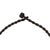 Contemporary Tahitian Pearl Pendant Cord Necklace With Gem-Set Textured Flutes in Black Rhodium 18ct Gold For Sale - Image 3 of 6