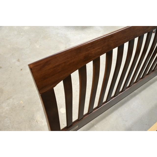 1990s Refinished Ethan Allen Cherry American Impressions Queen Bed For Sale In Boston - Image 6 of 9