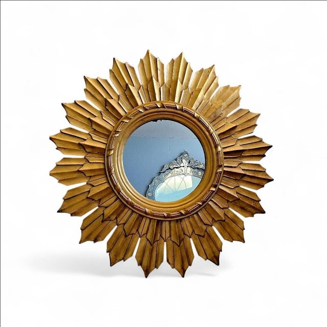 Plastic Sunburst Mirror For Sale - Image 7 of 13