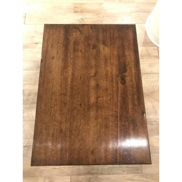 Rustic Rustic Milling Road by Baker Furniture Wooden Side Table For Sale - Image 3 of 4