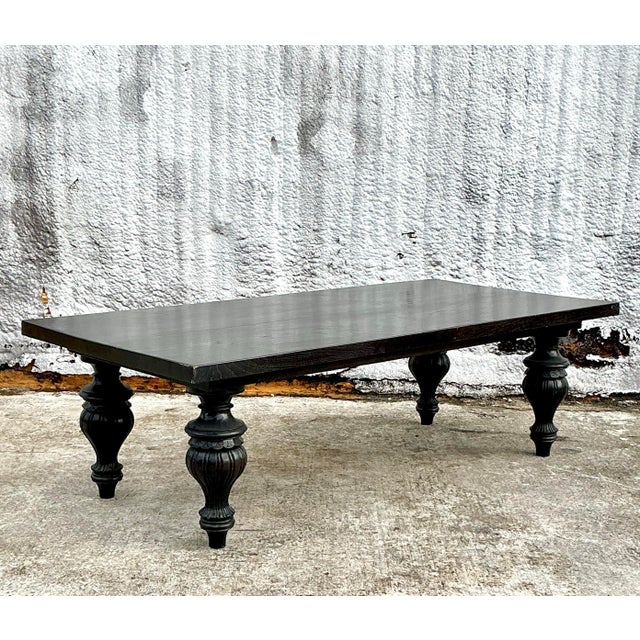 Wood Boho Walker Zabriskie Turned Wood Coffee Table For Sale - Image 7 of 9