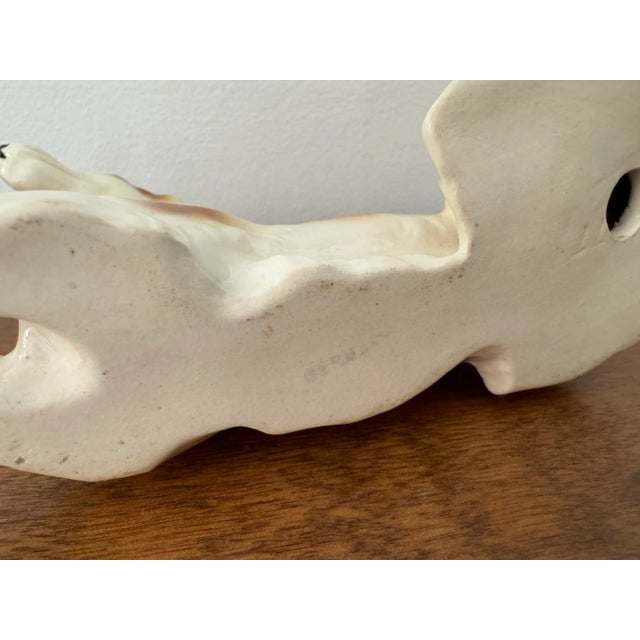 Ceramic Antique German Porcelain Borzoi Dog Sculpture For Sale - Image 7 of 8