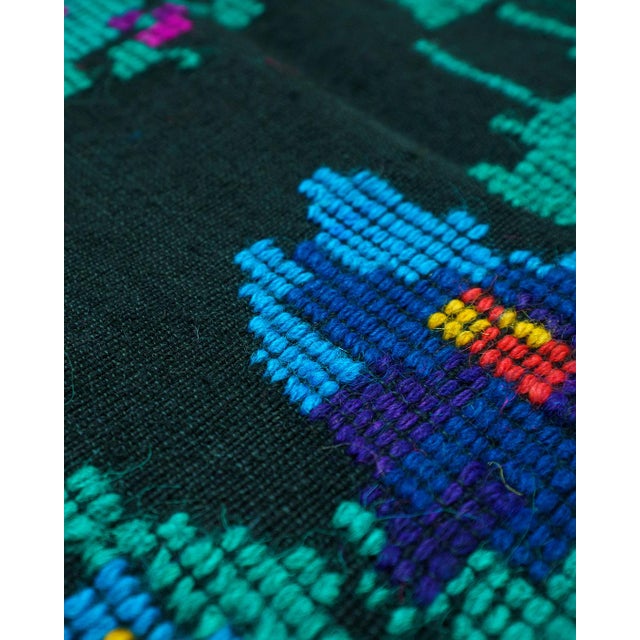 Hand-knotted 100% wool rug in a Romanian/Moldovan (Bessarabian-style) floral design, featuring vivid roses and folk...