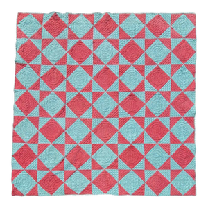 Blue and Pink Bow Tie Quilt