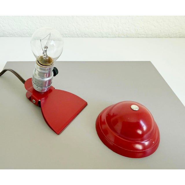 Red 1950s Red Mini Clip Light For Sale - Image 8 of 9