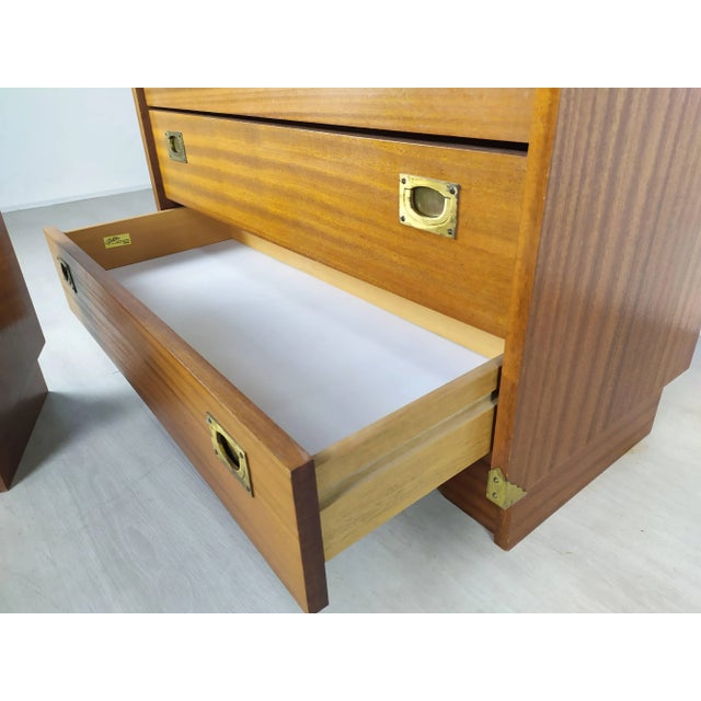 Vintage Chest of Drawers and Bedside Table from Gautier, Set of 2 For Sale - Image 10 of 18