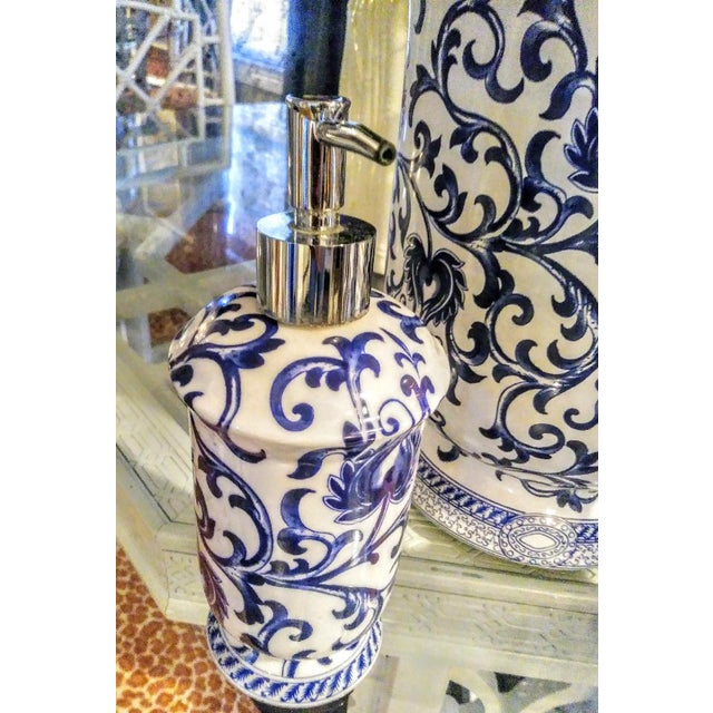 chinoiserie soap dispenser