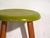 Mid-Century Modern Vintage Wooden Stool with Round Seat, 1950 For Sale - Image 3 of 7