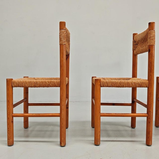 Chairs in Fir Wood and Rope by Raffaello Biagetti from Atelier Biagetti, 1970s , Set of 4 For Sale - Image 17 of 18