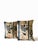 Custom Made Set of Two Pillows W/Antique Chinese Rug Fragment 19.5" W For Sale - Image 9 of 10