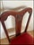 Wood Antique Federal Style Mahogany Side Chair With Red Velvet For Sale - Image 7 of 9