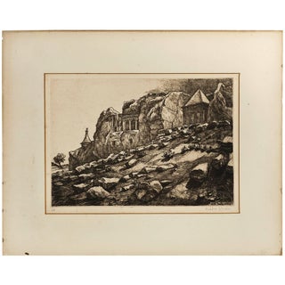 Outside Jerusalem, Tomb of Ashalom, Judaica Print For Sale