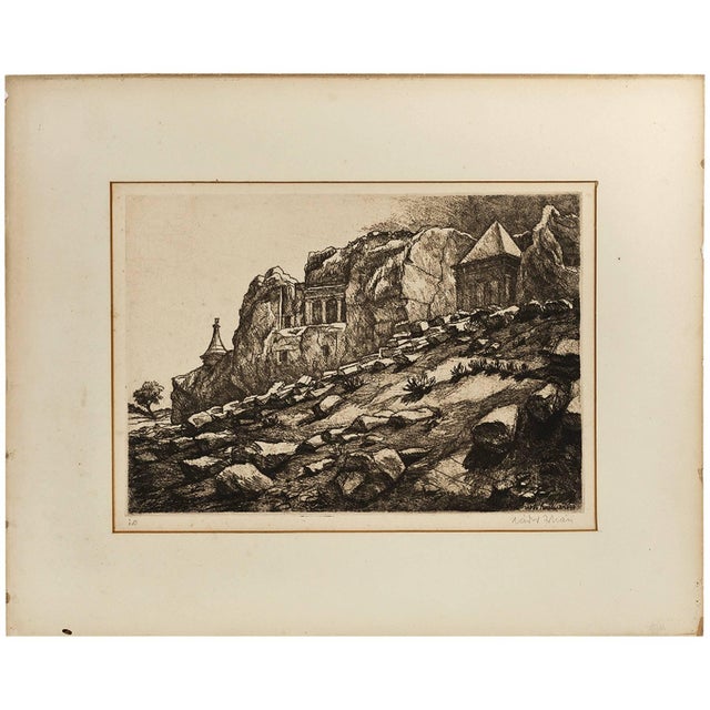 Outside Jerusalem, Tomb of Ashalom, Judaica Print For Sale