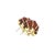Late 20th Century Late 20th Century Pair of Seaman Schepps 18k Yellow Gold Carved Translucent Amber Shrimp Earclips For Sale - Image 5 of 9