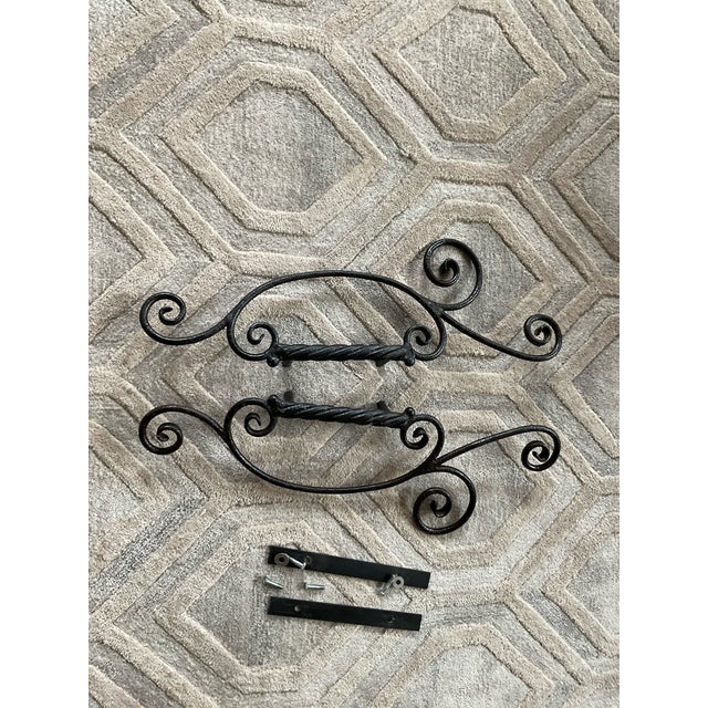 Custom Hand-Forged Wrought Iron Door Pulls For Sale In Oklahoma City - Image 6 of 10