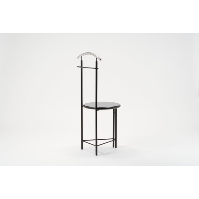 Postmodern Vintage Postmodern Black Valet Stand, 1980s For Sale - Image 3 of 11