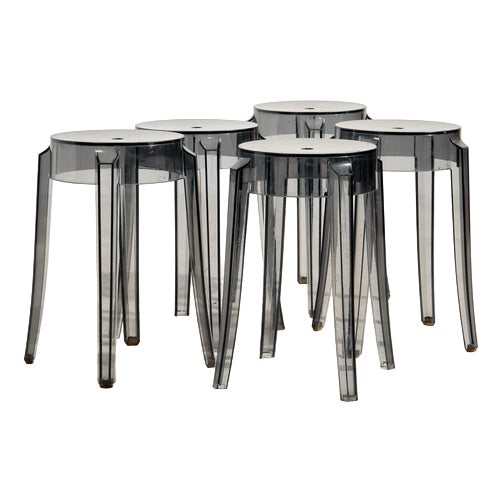 Charles Ghost Stool by Philippe Starck for Kartell, 2000s For Sale