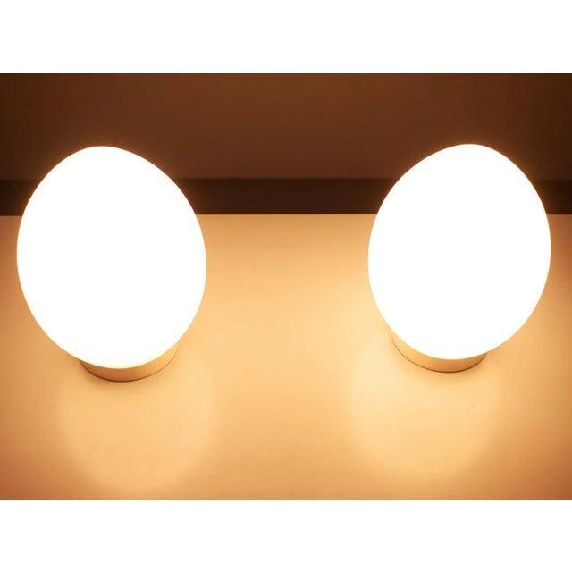 Egg Lamps in Glassware from Vianne, France, 1970s, Set of 2 For Sale - Image 10 of 11