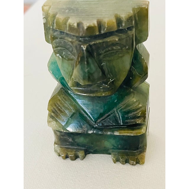 Antique Pair of Aztech Jade Bookends For Sale - Image 4 of 6