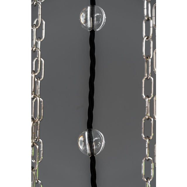 Art Deco Nickel-Plated Pendants with Glass Sticks, 1920s, Set of 3 For Sale - Image 18 of 18