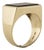 Vintage Gold Ring with Onyx, 1970s For Sale