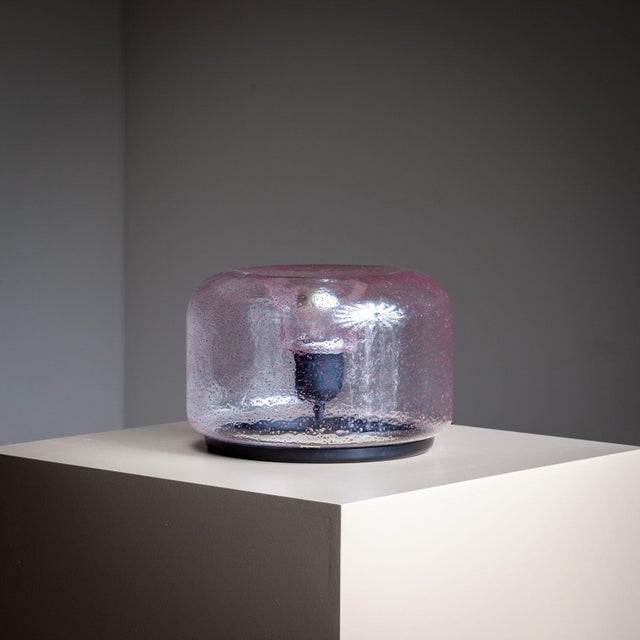 Glass Bubble Glass Table Lamp, VeArt, Venice, Italy 1960s For Sale - Image 7 of 8