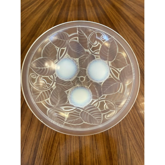 Glass Art Deco Frosted Glass Valet Tray, 1940 For Sale - Image 7 of 7