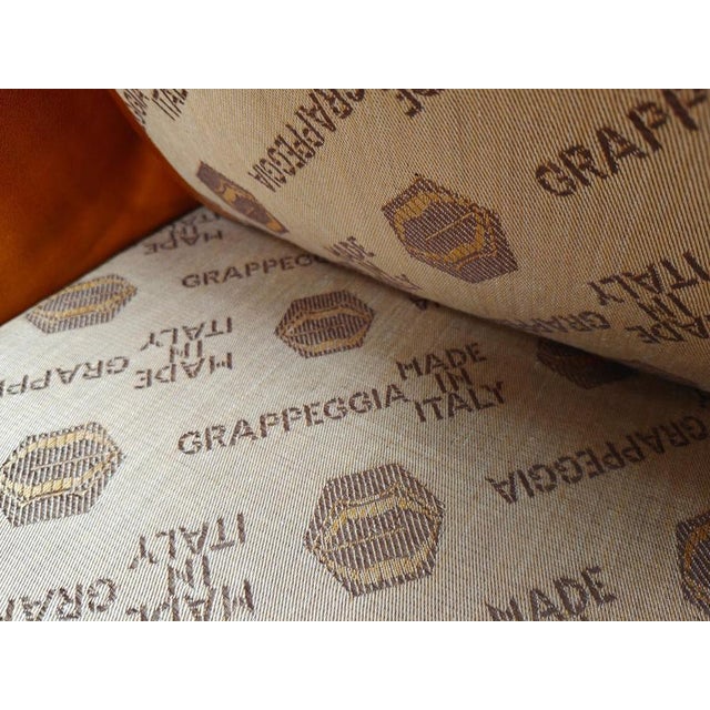 Mid-Century Italian Leather Sofa Set by Ercole Biella for Grappeggia, 1970s, Set of 2 For Sale - Image 4 of 12