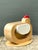 Vintage Sculptural Wood Chicken Low Stool For Sale - Image 9 of 13