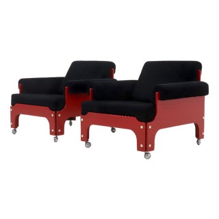 Set of Lounge Chairs by Jan Pieter Berghoef for T. Spectrum, 1968 For Sale