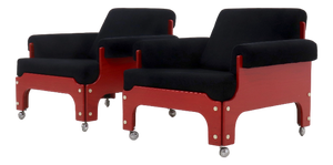Set of Lounge Chairs by Jan Pieter Berghoef for T. Spectrum, 1968