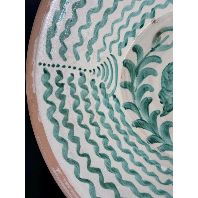 Large Spanish Fajalauza Ceramic Lebrillo Bowl For Sale - Image 5 of 9