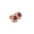 Natural Ruby Diamond Earrings 14k Yellow Gold 2.20 TCW Certified For Sale - Image 9 of 16